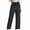 Black, variant on Wide Leg Pants With Pocket For Women Casual Loose Straight Sleeve Hanging Feeling,Lady Workout Leggings Female Soft Lounge Anti-mosquito Running Pants For Women