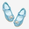 thumbnail image 2 of Stelle Girls Mary Jane Glitter Shoes Wedding Party Flats Dress Pump Shoes for Kids Toddler Flower Girl Low Heel Princess Shoes,Blue, 2 of 7