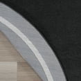 thumbnail image 6 of Nourison Essentials Indoor/Outdoor Black Ivory 6' x round Area Rug, (6 Round), 6 of 9