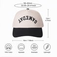 thumbnail image 3 of Fun "GAMEDAY" Upside Down Trucker Cap Reversible Novelty Hat Adjustable Snapback for Men and Women Game Day Essential,1 pcs,Black, 3 of 5