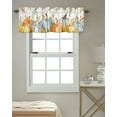 Fall Thanksgiving Valances for Windows Harvest Pumpkin Window Valances