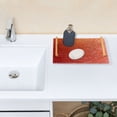 thumbnail image 7 of Iauyy Modern Square Bathroom Tray with Handles - Acrylic & Aluminum Alloy Vanity Countertop Organizer ，Texture Close-up, 7 of 7