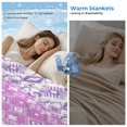 thumbnail image 2 of Purple Pink Boho Cooling Blanket, Lightweight Breathable Summer Throw Blanket with Double Sided Cold Effect,Vintage Ethnic Tribe Abstract Art Picnic Beach Blankets Bed Sheet for Hot Sleepers 30"x40", 2 of 8