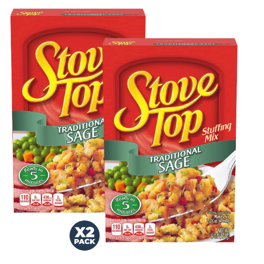 Stove Top Traditional Sage Stuffing Mix 6oz pack of 2