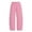 Z1Pink, variant on lnmuld Girls Solid Soft Fleece Wide Leg Sweatpants Drawstring Elastic Waist Pocket Casual Loungewear Trousers Size:10-11 Years