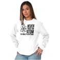 thumbnail image 3 of Never Trust An Atom Science Nerd Joke Plus Size Long Sleeve Graphic Tee Shirt Brisco Brands 3X, 3 of 5