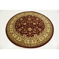 thumbnail image 6 of Unique Loom Voyage Collection Area Rug - St. Louis (6' 1" Round Red/Gold), 6 of 9