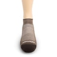 thumbnail image 2 of USA Made - No Show Socks - Micro Weight Full Cushion - Running Socks - Merino Wool - Mountain Heritage - Coffee - X-Large, 2 of 3