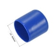 thumbnail image 3 of 5pcs Rubber End Caps 25mm ID Vinyl Round Tube Bolt Cap Cover Screw Thread Protector Blue, 3 of 4