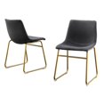 thumbnail image 1 of Chaises Doubles en Velours Gris avec Base en Chrome Doré (Lot de 2), 1 of 2