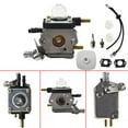 thumbnail image 2 of Carburetor C1U-K82 C1U-K54A Carb Fit for Mantis 7222 7222E 7222M 7225 Tiller Cultivators with SV-5C/2 Engines SV-5C/2 SV-5Ci/2 SV-6/2 TC-210 TC-210i 12520011822 12520013122 Carb with Fuel Line Gasket, 2 of 7