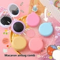 thumbnail image 4 of Kehuo Romantic Macaroon-color Folding Hair Brush with Mirror, Round Portable Folding Pocket Hair Brush Mini Hair Massage Comb Travel Size for Women and Girls, Beauty & Personal Care, 4 of 8