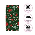 thumbnail image 3 of Christmas pattern Bath Towel Absorbent Soft Decoration Hand Tower Multiuses for Bathroom Hotel Gym Spa Beach 30 x 15 inch, 3 of 6