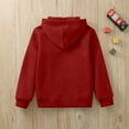 thumbnail image 5 of newwalpole Kids Sweatsuit Child Toddler Boys Girls Long Sleeve Solid Warm Hoodie Zipper Tops Pants Kids Outfits Sweat Suit Sweatshirts for Girls Red for Size 6-7 Years, 5 of 5