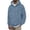 Blue, variant on Mens Leopard Print Hoodie Long Sleeve Sweatshirts Drawstring Hood Cheetah Print Kangaroo Pocket Ribbed Pullover Top Navy L