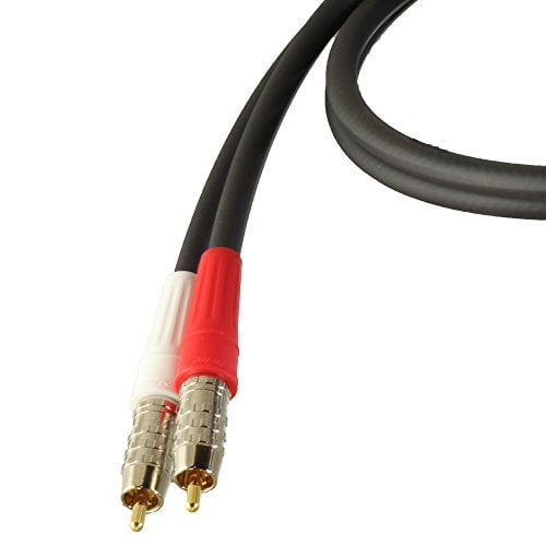 Black 40 foot Blue Jeans Cable LC-1 Double-Shielded Low Capacitance Subwoofer Cable