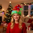 thumbnail image 5 of AZXY Christmas Hat, LED Christmas Hat, Soft Plush Xmas Holiday Hat, Unisex for Adults Kids Christmas Party Decor., 5 of 6