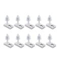 thumbnail image 3 of Perno de bisagra para asiento de inodoro, 10 piezas, Conector de montaje resistente de liberación rápida, tornillos de ajuste duraderos, prácticos par, 3 of 8