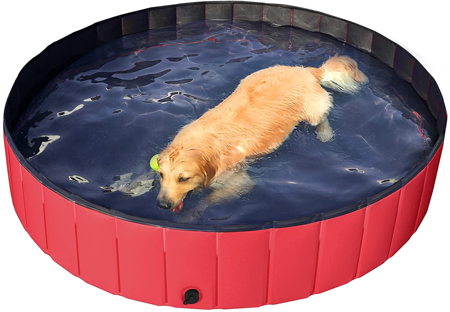 MAFNIO Foldable Dog Swimming Pool, Portable Hard Plastic Kiddie Pools
