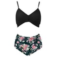 thumbnail image 4 of VerPetridure Women's Floral Print Bikini Set High Waisted Swimsuits Tummy Control Two Piece Bathing Suits for Women Summer Sexy Swimwear Beachwear, 4 of 5
