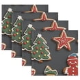 thumbnail image 5 of Qxltty Gingerbread Man and Candy Napkins 20×20in Perfect for Parties Dinners Weddings Cocktail Housewarming Cloth Napkins Set of 1, 5 of 8