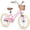 Spring Pink, variant on Glerc 12 Inch Kids Bike for Age 2 3 4 Years Old Little Girls Toddlers Retro Vintage Style Bicycles with Basket Training Wheels and Bell, Blue