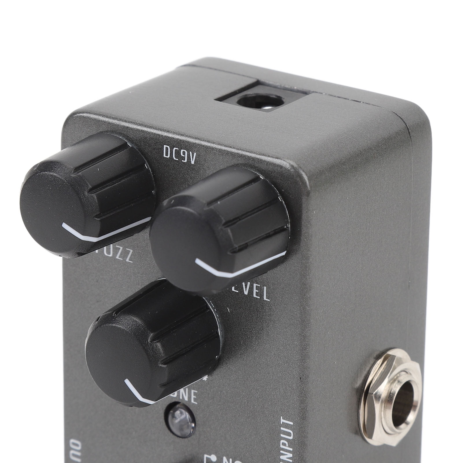 BIMZUC Premium Electric Guitar Fuzz Pedal with Adjustable Volume Tone Gain Control Knob Compact Analog Effect Pedal Non-Slip Rubber Pad DC 9V 10 mA Current for Lead Playing Black Color