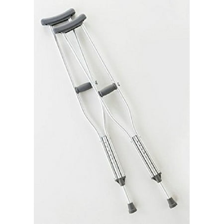 Push Button Adult Crutches - Adult crutches, push button, adjustable, 62