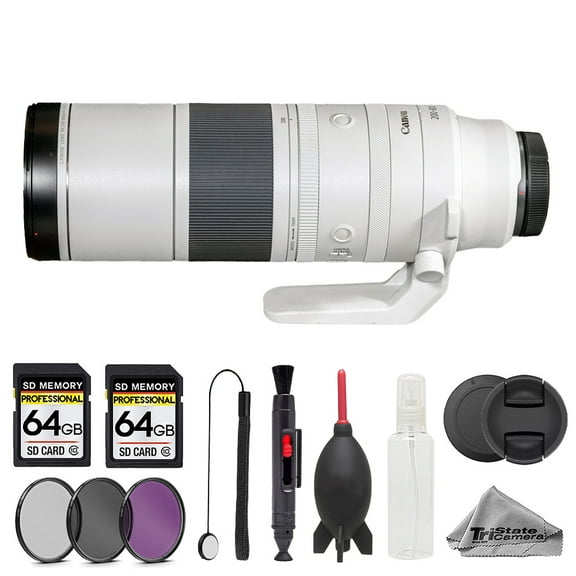 Canon RF 200-800mm f/6.3-9 IS USM Lens - 10pc 128GB Memory Bundle (International Version)