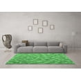 thumbnail image 3 of Ahgly Company Indoor Square Southwestern Emerald Green Country Area Rugs, 5' Square, 3 of 4