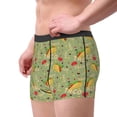 thumbnail image 2 of Yiaed Taco Print Men's Soft Cotton Boxer Shorts Breathable Boxers Underwear Moisture-Wicking Underwear Stretch Boxer Briefs for Man-Large, 2 of 5