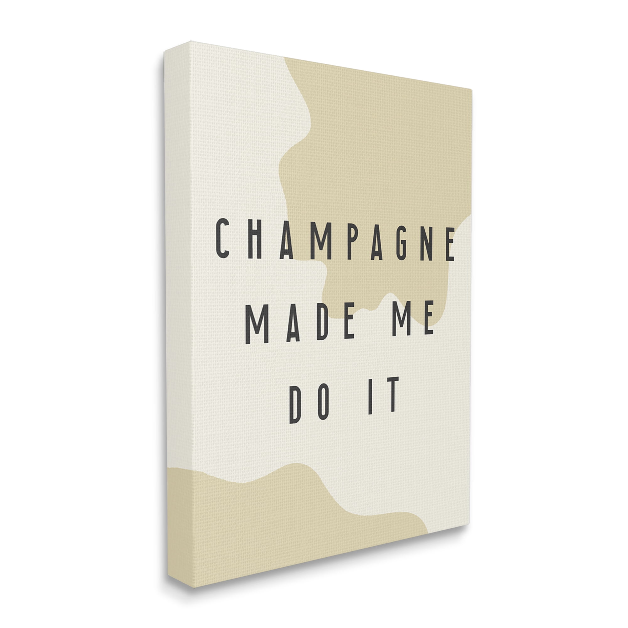 Stupell Industries Champagne Made Me Do It Wine Abstract Pattern, 30 x 40, Design by Daphne Polselli