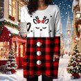 thumbnail image 4 of Duqingm Christmas Shirts for Women 2025 Merry Christmas Shirts Women Xmas Buffalo Plaid Tree Shirt Long Oversized Graphic Tees Xmas Tops Hot Pink,XL, 4 of 6