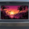 thumbnail image 7 of Tropical Sunset with Birds Front License Plate, Metal License Plate, Funny Standard Plates Personalized Novelty Decorative For Men/Women/Boys/Girls Car 6×12 Inch, 7 of 7