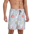 thumbnail image 2 of Wukai Bunny cartoon with easter Men’s Short Pajama Pants With Pockets Soft Sleep Pj Shorts for Men-Medium, 2 of 6