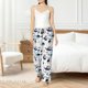 thumbnail image 4 of Balery Cartoon Helicopters Pantalones de pijama para mujer, pijamas ultraligeros, pantalones de estar por casa-Small, 4 of 6