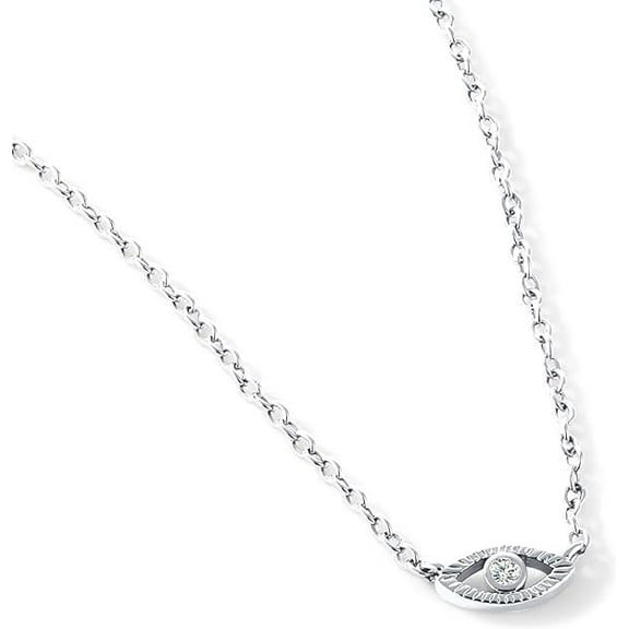 Unique Moments 925 Sterling Silver Adjustable 16 Inch Lab Grown Diamond Necklace for Women/Men