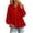 Red, variant on Cmfcve Peplum Hooded Sweatshirt for Women Casual Half Zip Hoodies Fall Winter Long Sleeve Tops