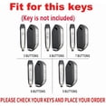 thumbnail image 2 of Key Fob Cover Compatible with Kia Telluride 2023-2024 2 Button Keychain Case Holder Protector,Long Keychain-black, 2 of 8