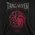 thumbnail image 2 of Game of Thrones House Targaryen Sigil Unisex Adult Pull-Over Hoodie, House Targaryen Sigil, 5X-Large, 2 of 5