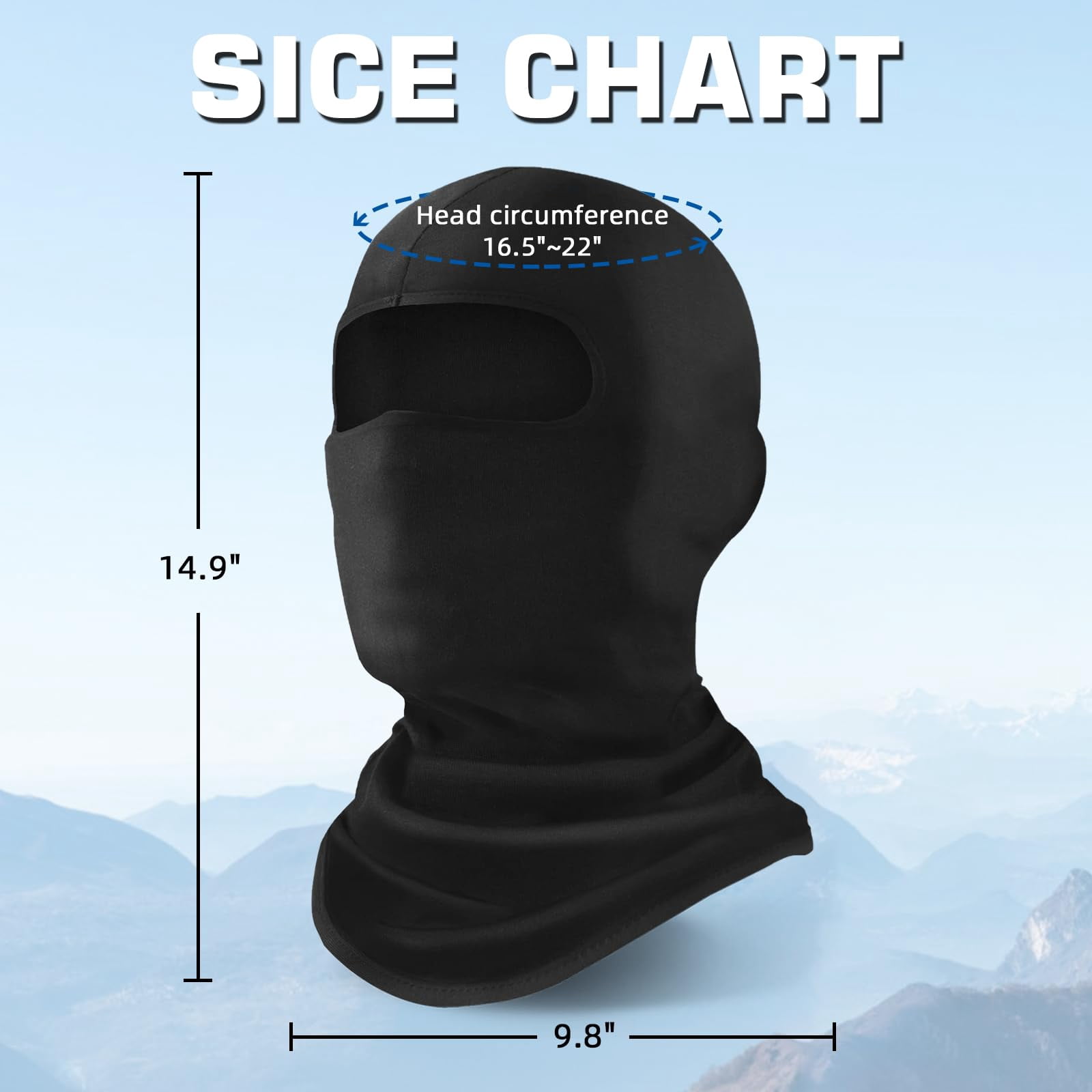 6 Pack Balaclava Ski Mask For Men/women  Full Face Cover