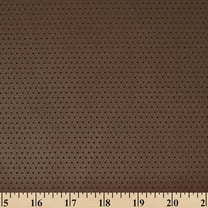 Dotted Stretch Vinyl Fabric Upholstery Perforated 54" Wide BTY Auto Home Commercial (Brown)
