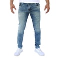 thumbnail image 1 of Pantalón de mezclilla stretch John Silver  Corte skinny Color azul verdoso batik, 1 of 3