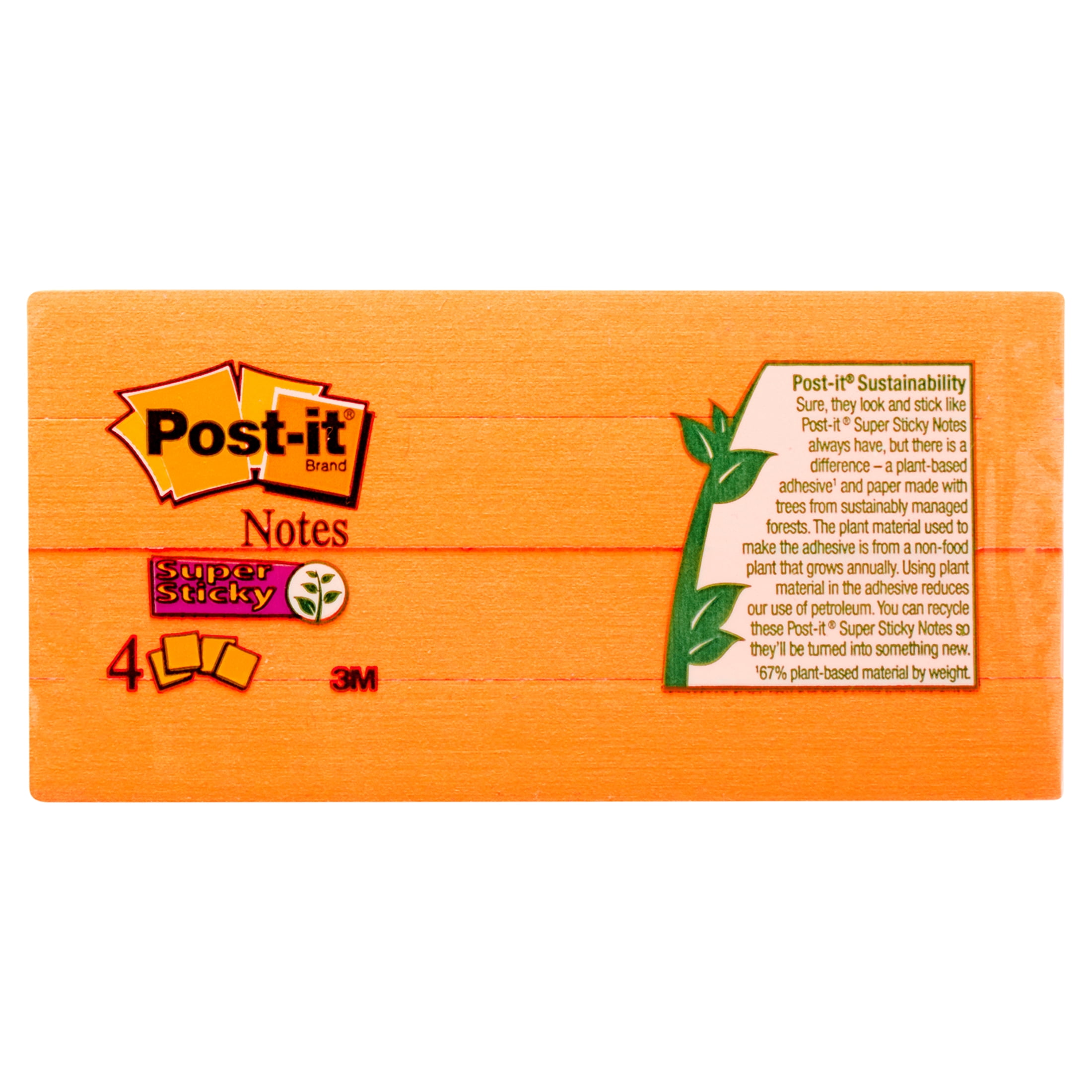 Post-it Super Sticky Notes Neon 4x4  Hy-Vee Aisles Online Grocery Shopping