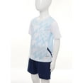 thumbnail image 3 of Lejafay Kids Boys Football Training Uniform Soccer Jersey Short Sleeve Shirts with Drawstring Mesh White S, 3 of 7
