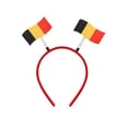 thumbnail image 2 of Diadema con lazo con la bandera de la Copa del Mundo de EE. UU., Canadá y México, decoración para fiestas de fanáticos, diadema con bandera, diadema de plástico, 2 of 6