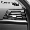 thumbnail image 2 of 2pcs Car Side Vent Frames for BMW F30 2013-2018 Left-Hand Drive ABS with Carbon Fiber Pattern, Black, 2 of 5