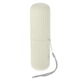 thumbnail image 1 of piezas, estuches organizadores portátiles para cepillos de dientes, plástico, estuche para cepillos de dientes de viaje, negocios de viaje, blanco, 7.60 "x2.44" x2.24 ", 1 of 7