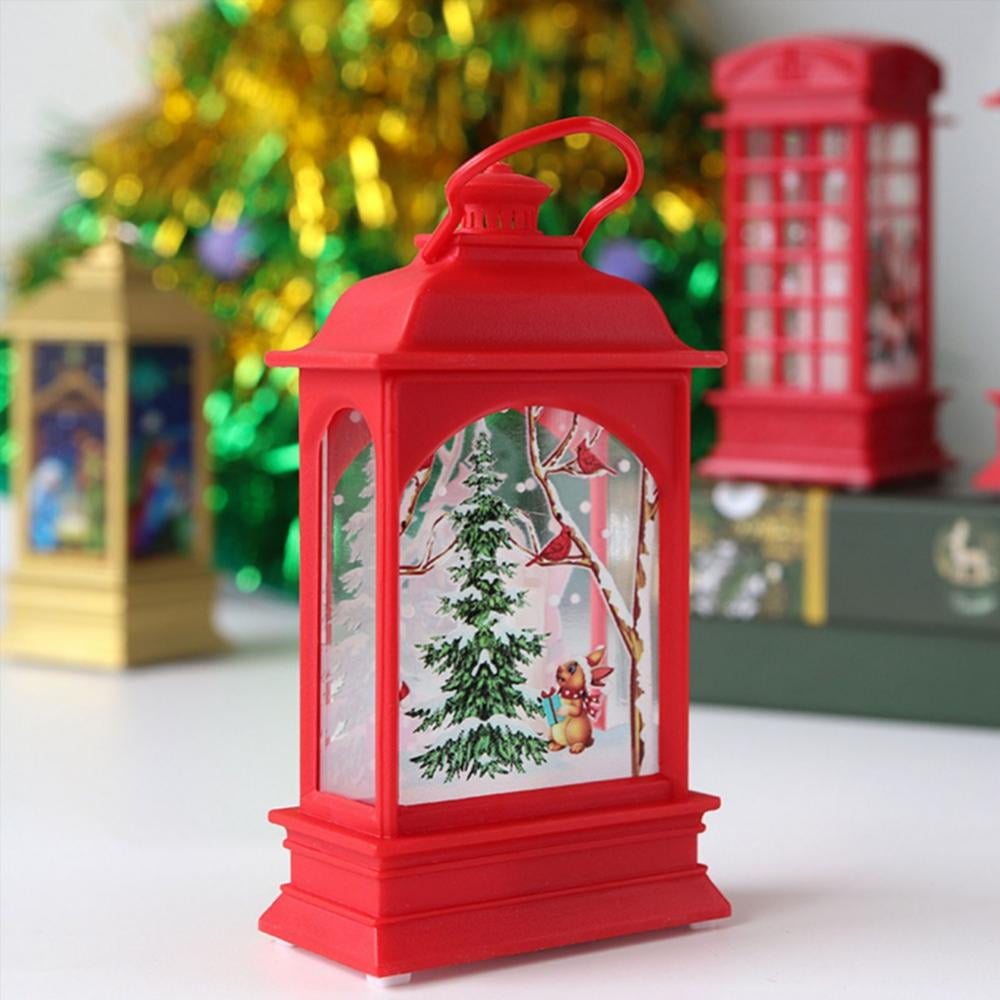 The Holiday Aisle® Christmas Musical Snow Globe Lantern Spinning