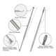 thumbnail image 5 of Qarigey Paquete de 6 palillos para los oídos Kit de removedor de cera de los oídos de acero inoxidable Limpieza de curetas Cuidado del cuerpo Type3 NO3, 5 of 6